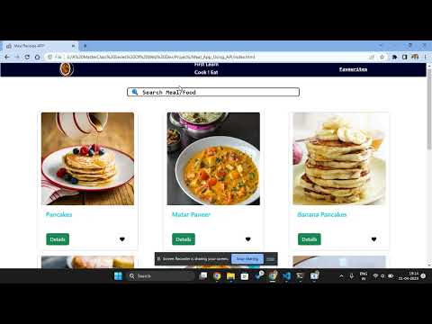Meal App Using API #skill_test #codingninja