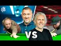 Stephen Hendry VS Jimmy Bullard In A Chaotic DOUBLES Snooker Match