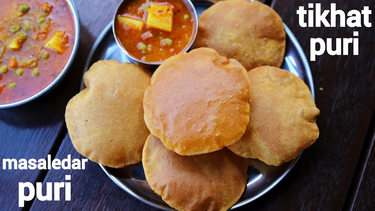 masala poori recipe | गेहू की मसाला पूरी | tikhat poori | tikhi puri | masaledar poori | Hebbar | Hebbars Kitchen