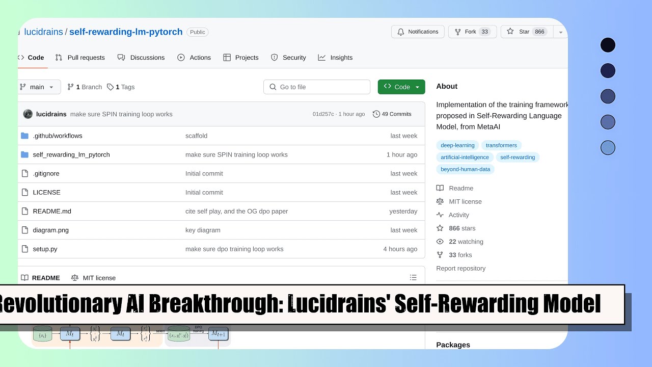 Revolutionary Self-Rewarding Language Model for Enhanced AI: Lucidrains ...