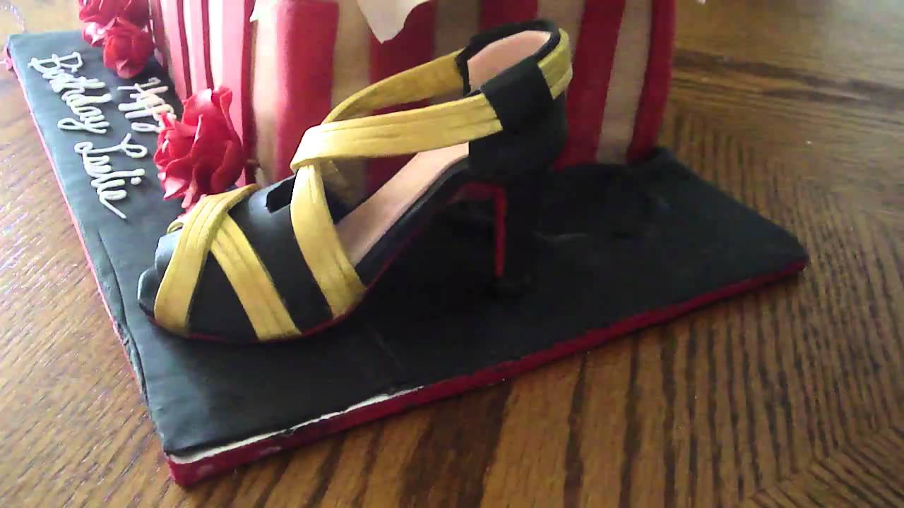 louboutin shoe box cake