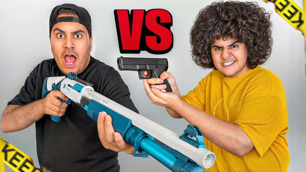 واقعی ترین تفنگ های اسباب بازی رو خریدیم! رو خودمون تست کردیم🫣😂