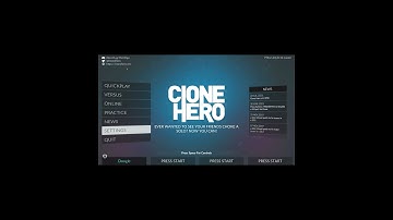 Clone Hero Controller Remapping at ultra wide screen sizes.