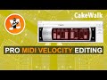 Edit Midi note Velocity like a Pro! (Cakewalk by Bandlab)
