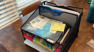My review/demo of this 3 Paper Trays and 2 Vertical Section desk file organizer by gawerk