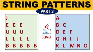 String Patterns  (Part 3) | TechVidya | Strings in JAVA