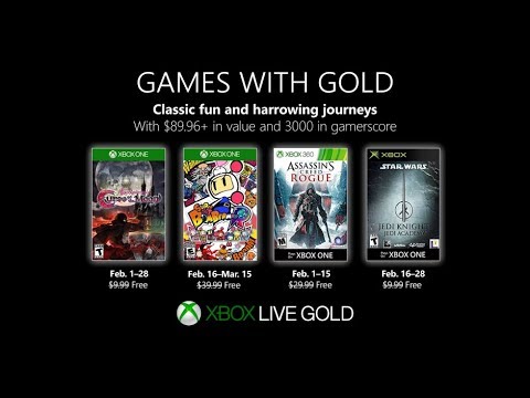 Xbox Live Gold: Les Jeux Gratuits de Février 2019