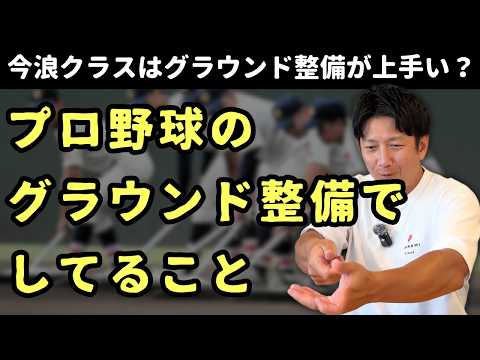 プロ野球のグラウンド整備がしてること