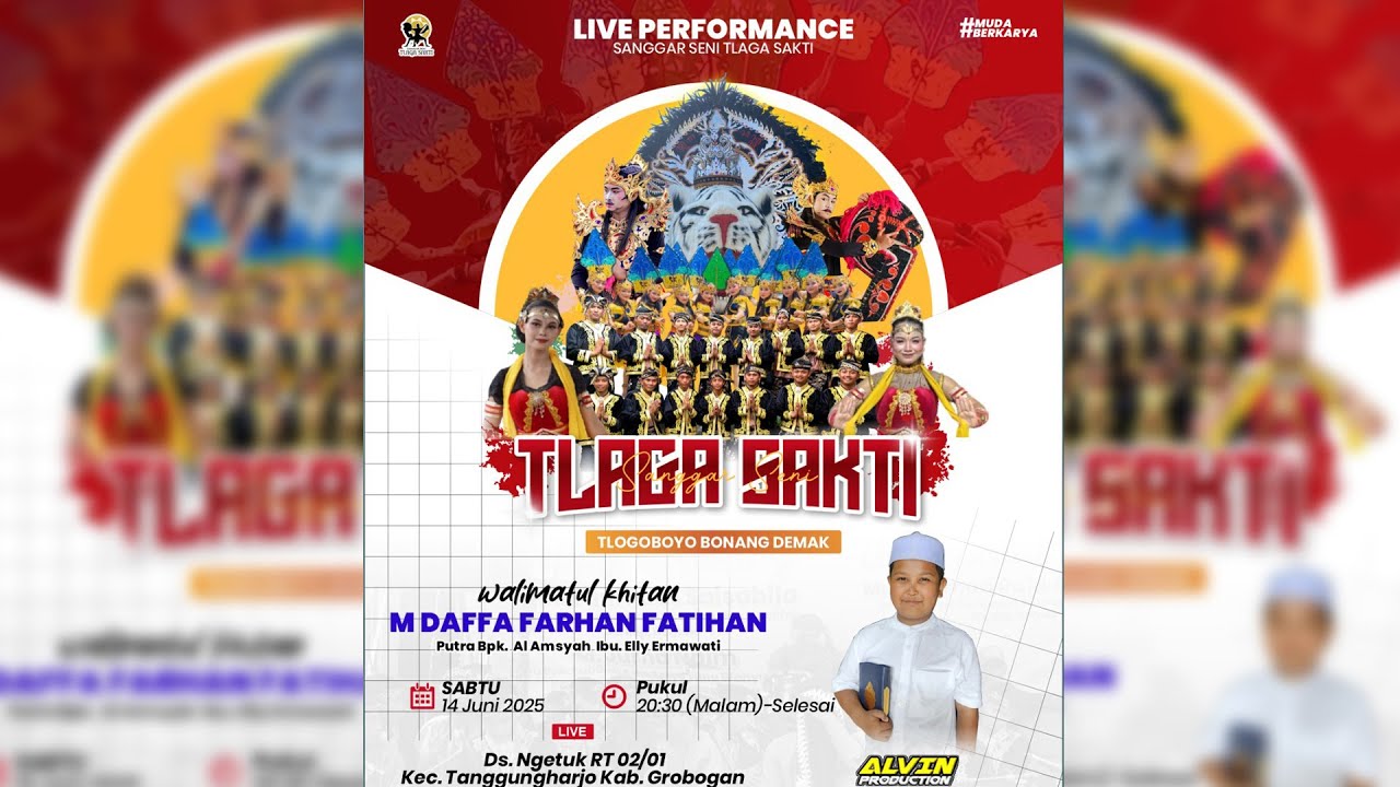 LIVE STREAMING SANGGAR SENI TLAGA SAKTI WALIMATUL KHITAN M DAFFA FARHAN FATIHAN - 14 JUNI 2025