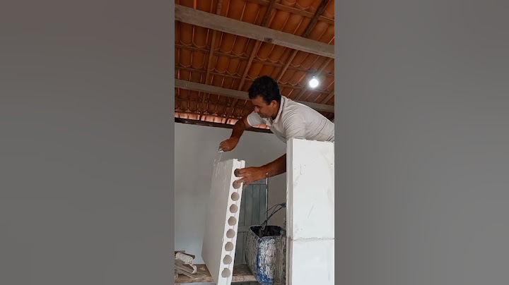 Parede de bloco gesso