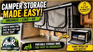 Easy Camper Clothes Storage | Simple Portable Bin Modification