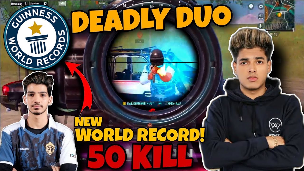 JONATHAN & ZGOD | 50 KILL | WORLD RECORD!😱 | DUO vs SQUAD | EXTREME GOD GAMEPLAY | MN squad