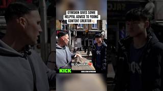 GYMSKIN GIVES SOME HELPFUL ADVICE TO YOUNG CONTENT CREATOR👏🏼 #gymskin #viral #explore