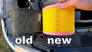 Replacing Air Filter and Cleaning MAF Sensor SAAB 9-5 2.3