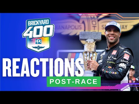 Historic & Dramatic win for Bubba! | Post-Race Reactions | Brickyard 400