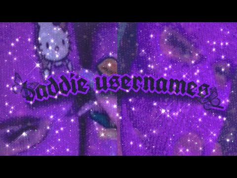 15+ Baddie usernames|ðŸ'œðŸ'– ðŸ'… - YouTube