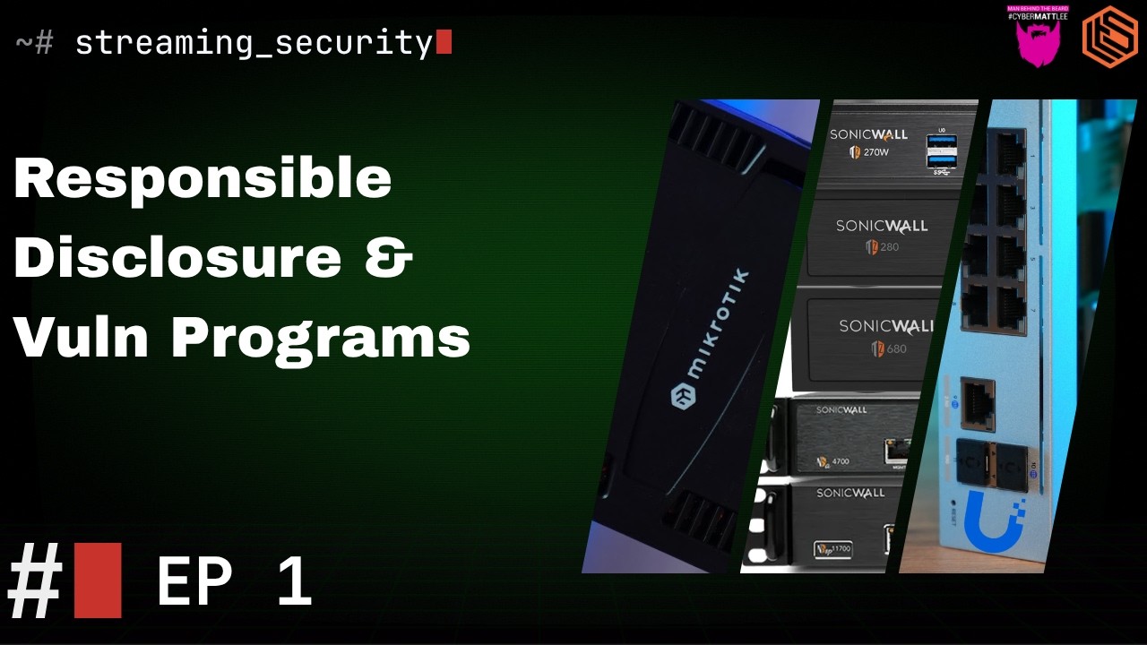 Thumbnail for “MikroTrick: RouterOS Under Active Attack & Why Disclosure Matters | Streaming Security EP1”.