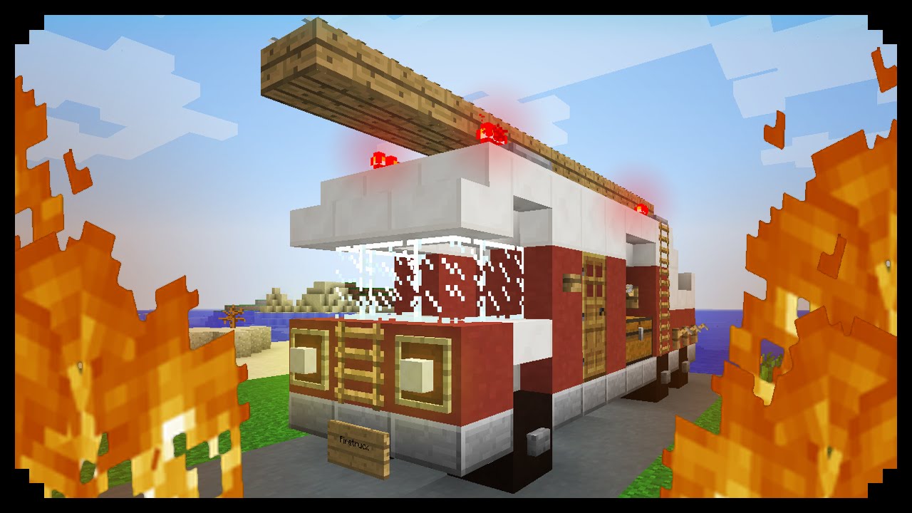 How to Make Minecraft Fire Truck