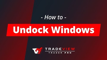 Futures Software Tutorial: How to undock windows.