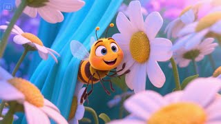 Sunny Bees Summer Buzz Fun Kids Song, Animated Nursery Rhyme For Toddlers