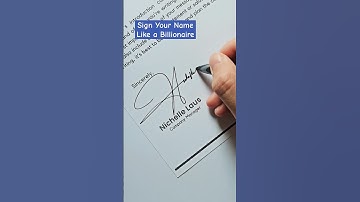 Signature Like A Billionaire | Name: Nichelle Laus #signature #design #nichelle