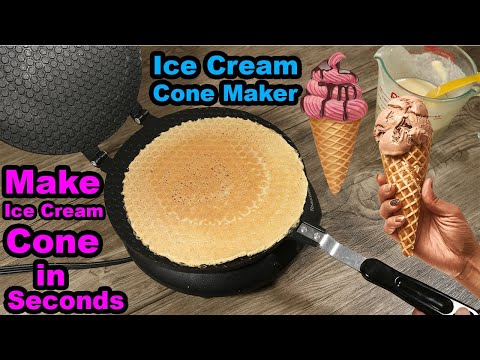 Dyna-Living Ice Cream Cone Maker - Make Yummy Ice Cream Cones at Home in Seconds | Unbox Heaven