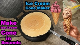 Dyna-Living Ice Cream Cone Maker - Make Yummy Ice Cream Cones at Home in Seconds | Unbox Heaven