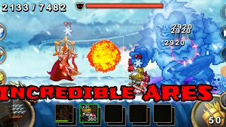 Cara mudah mengalahkan Ice Yeti menggunakan Ares super legend - Kingdom Wars screenshot 3