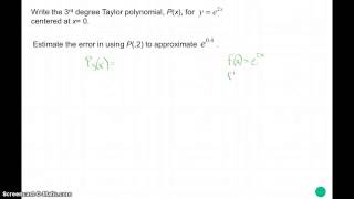 Lagrange Error Bound Continued