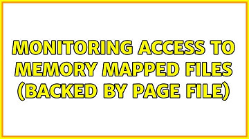 Monitoring access to memory mapped files (backed by page file)