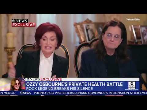 Ozzy Osbourne revela que padece de Parkinson