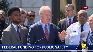 LIVE: New federal funding intended to help reduce violent crime and improve public safety in Balt…