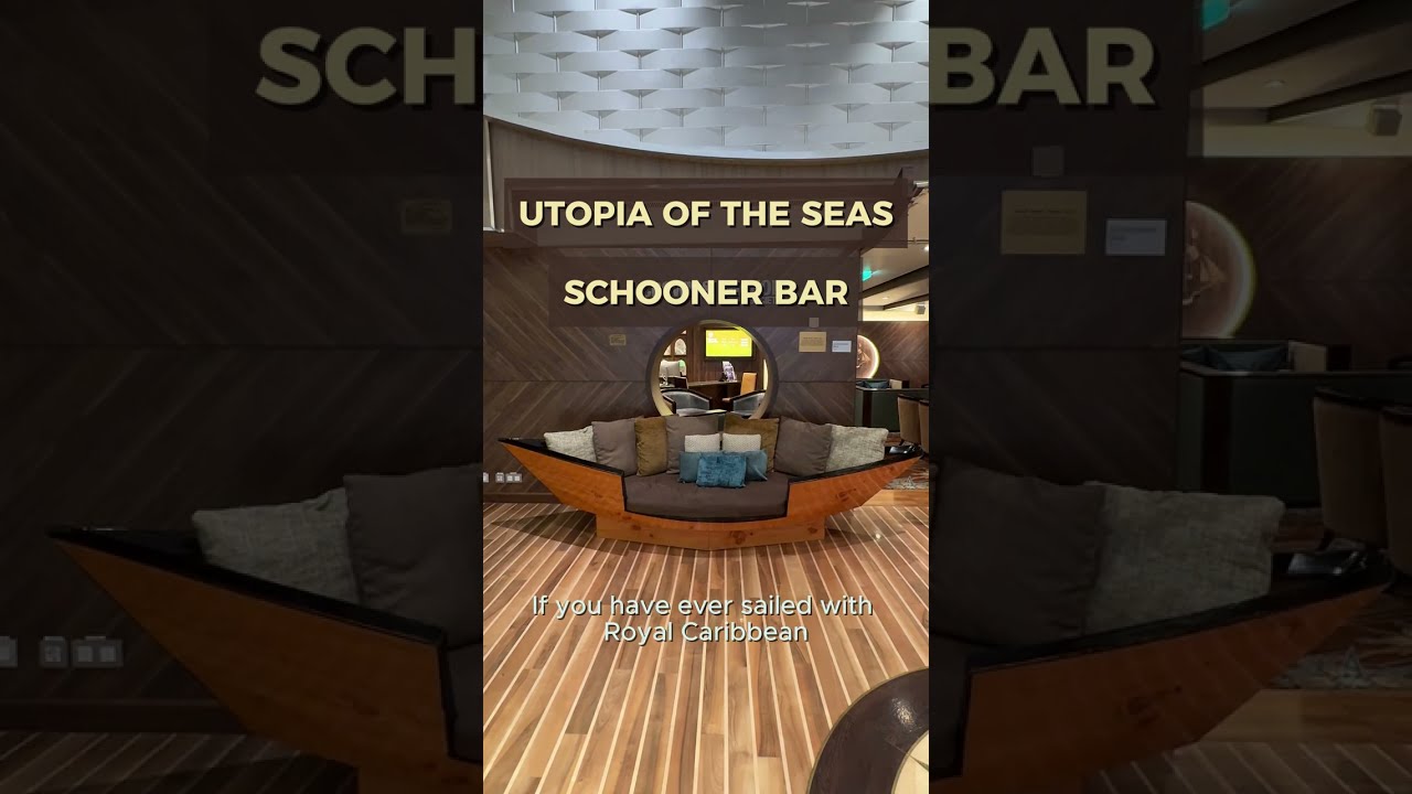 Schooner Bar on Utopia of the Seas #UtopiaOfTheSeas #RoyalCaribbean #CruiseLife #CruiseTips