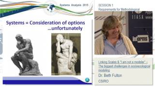 Session 1. Beth Fulton: The biggest challenges in socioecological modelling