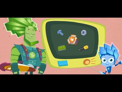Игры. Фиксики. Нолик собирает запчасти. Видео для детей.
