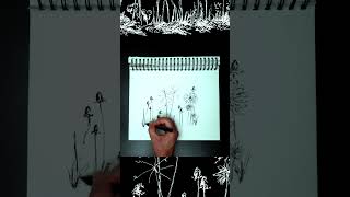 weeds are beautiful too. #drawing - #illustration in ink. #art.