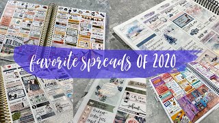 MY FAVORITE SPREADS OF 2020! | tattooed teacher plans