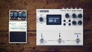 Boss DD-2 vs Boss DD-500 - Mono & Stereo