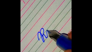 "Ranu" Beautiful name in Cursive writing #cursivewriting #calligraphy #shorts