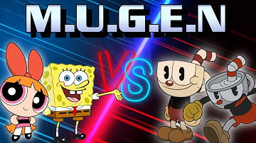 REQUESTED BY @VictorEstebanPérezLlinás: Ki Spongebob and Blossom vs Cuphead x2 - Mugen Battle