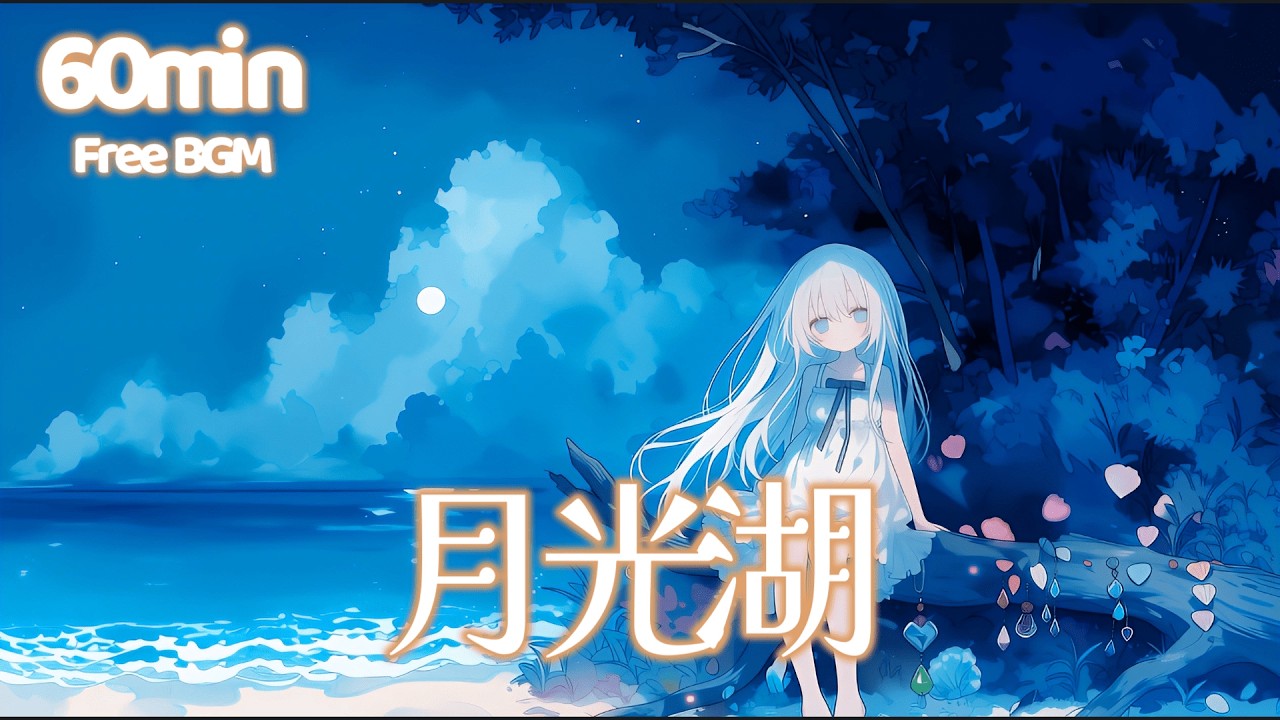 【フリーBGM】月光湖【チル/エモい/まったり/作業用/勉強用/配信用】1時間耐久