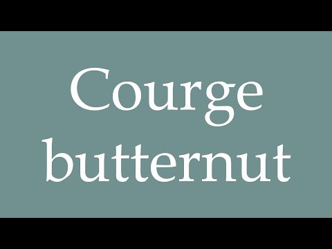 ⋱♱⋰ ⋱♱フランス　　ルーバー⋱♱⋰ ⋱✮⋰ ⋱♱ How to Pronounce ''Courge butternut'' (Butternut Squash) Correctly