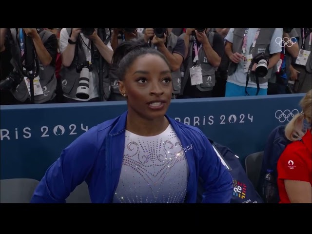 Simone Biles 2024 Olympic Beam Final Martin Short (YQxoH9X7Ic)