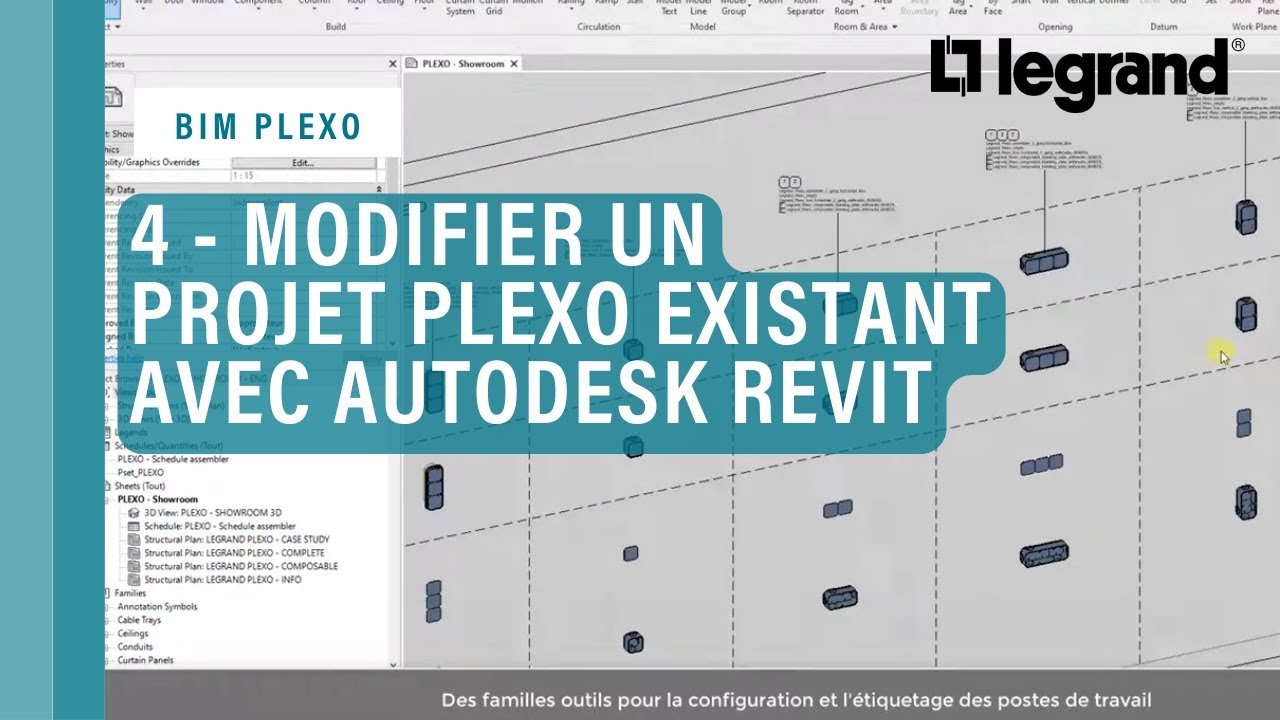 4 - Modifier un projet Legrand Plexo existant avec AUTODESK® REVIT®