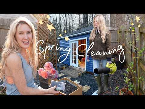 Preparing for Spring 🌷 Painting My Shed, Pruning Plants & Cleaning the Yard + a Fun Announcement! thumbnail