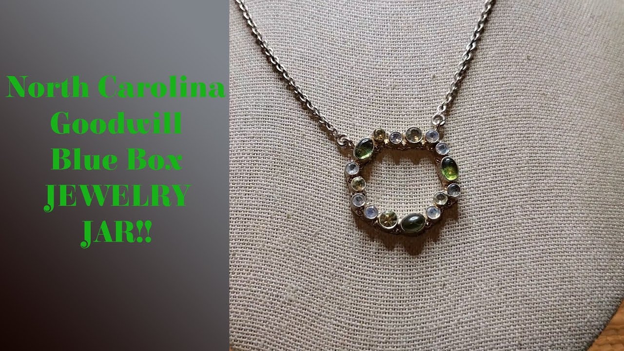 North Carolina Goodwill Blue Box JEWELRY JAR!! YouTube