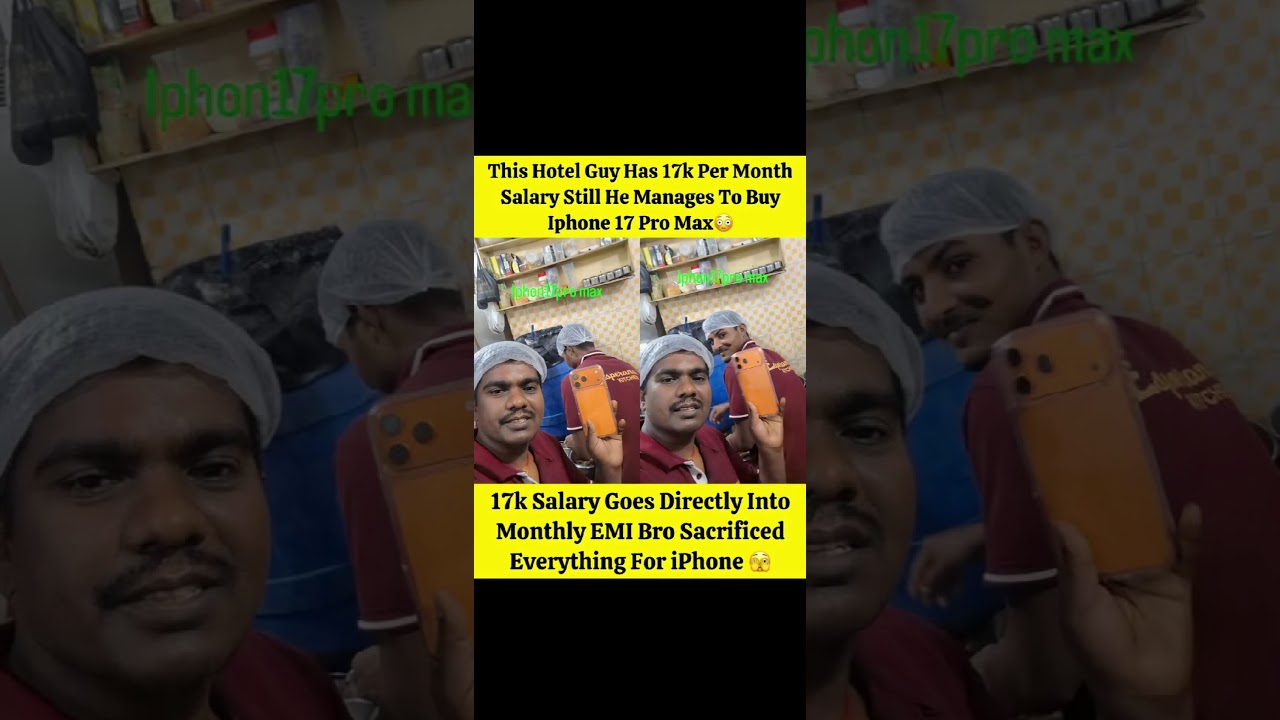 A hotel staff member has gone viral on social media after revealing how he managed to buy 17 Pro Max