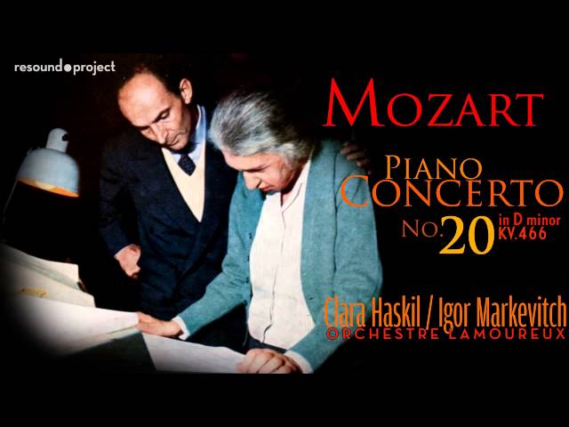 Mozart - Concerto pour piano & orch n° 20 : Finale : C.Haskil / Orch Lamoureux / I.Markevitch