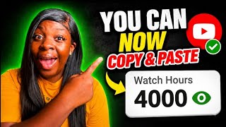 🚀 Good News! I Found The EASIEST Way to Get 4,000 Watch Hours