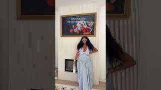 POV: You Found The Cutest Summer Dress 🩵 Pretty Little Thing Halter Maxi | Summer Dress Haul